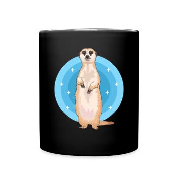 Meerkat Cute Meerkat Gift - Full Colour Mug - black - Front