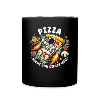 Fast Food Pizza Lovers Pizza Food Italian - Full Colour Mug - black - Front