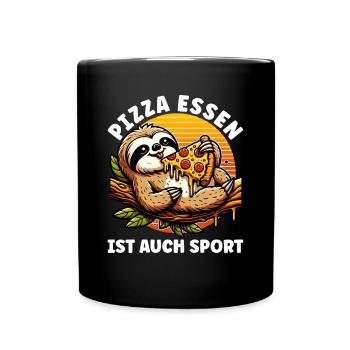 Fast Food Pizza Lovers Pizza Food Italian - Full Colour Mug - black - Front