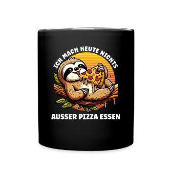 Fast Food Pizza Lovers Pizza Food Italian - Full Colour Mug - black - Front