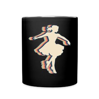 Sock Hop Player Team Trainer Trainer Retro - Full Colour Mug - black - Front