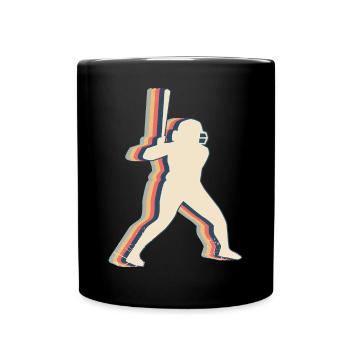 Joueur de Softball Équipe Entraîneur Entraîneur Rétro - Mug uni - noir - Devant