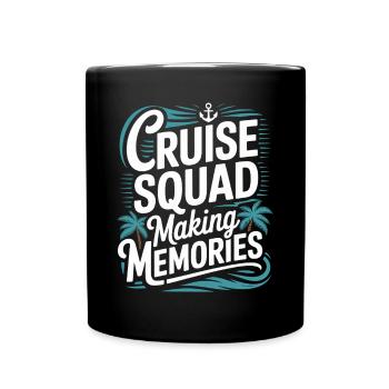 Équipage de croisière 2025 Croisière en famille - Mug uni - noir - Devant