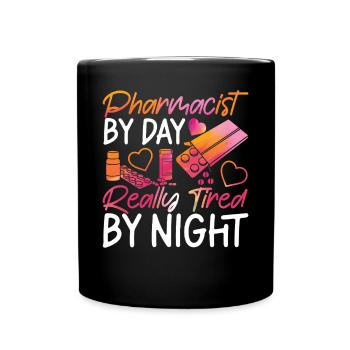 Technicien en pharmacie - Mug uni - noir - Devant