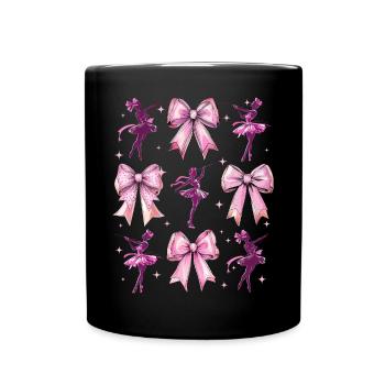 Coquette Bogen Baton Twirling Twirler Mädchen Mom - Tasse einfarbig - Schwarz - Vorne