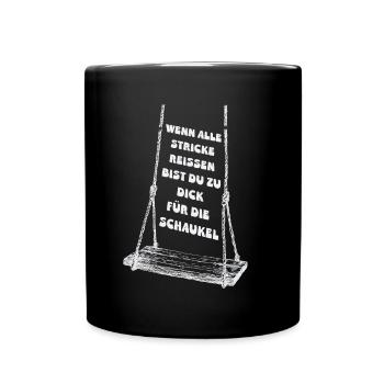 Quand tout le reste échoue - Mug uni - noir - Devant