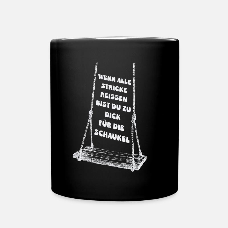 Wenn alle Stricke reißen - Tasse einfarbig - Schwarz