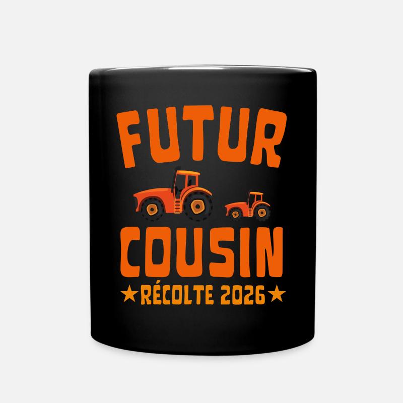 Futur Cousin Récolte 2026 Tracteur - Mug uni - noir