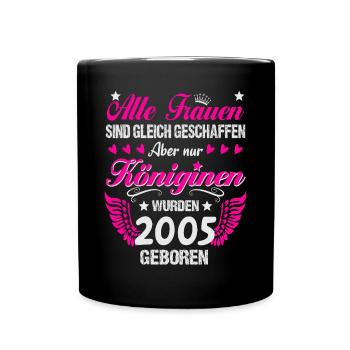 Queens nées en 2005 20 Anniversaire - Mug uni - noir - Devant