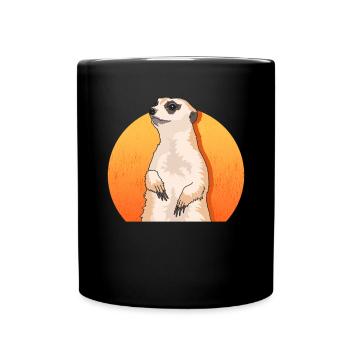 Meerkat Cute Meerkat Gifts - Full Colour Mug - black - Front