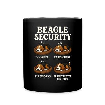Beagle - Mug uni - noir - Devant