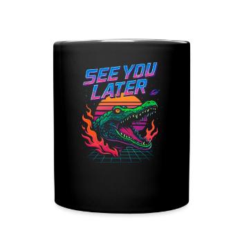 See you later, alligator, last day of school - Full Colour Mug - black - Front