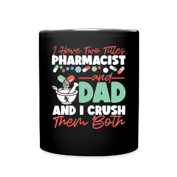 Pharmacy Tech Technician - Full Colour Mug - black - Front