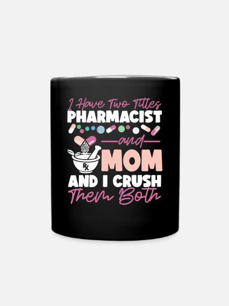 Pharmacy Tech Technician - Tasse einfarbig - Schwarz