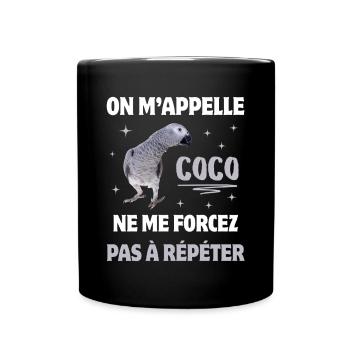 CADEAU SURNOM PERROQUET HUMOUR - Mug uni - noir - Devant