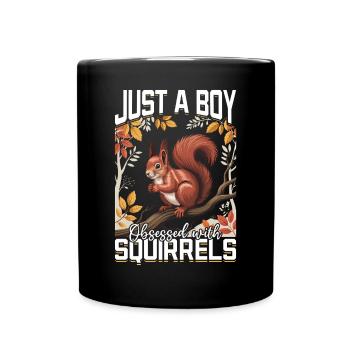 Squirrel funny Animal - Full Colour Mug - black - Front