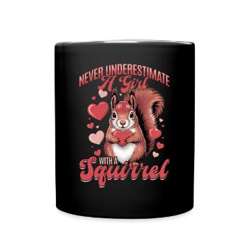 Squirrel funny Animal - Full Colour Mug - black - Front