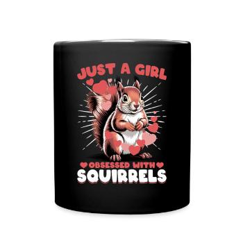 Squirrel funny Animal - Full Colour Mug - black - Front