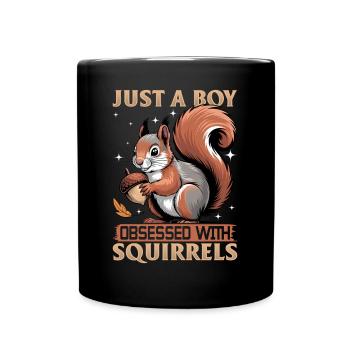 Squirrel funny Animal - Full Colour Mug - black - Front