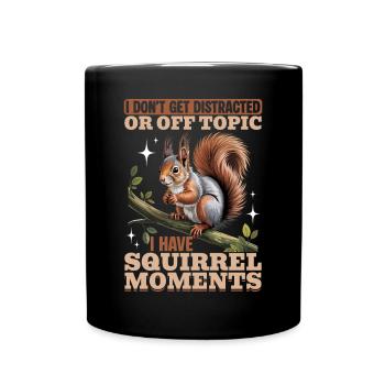 Squirrel funny Animal - Full Colour Mug - black - Front