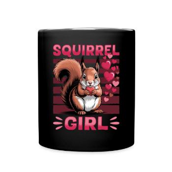Squirrel funny Animal - Full Colour Mug - black - Front