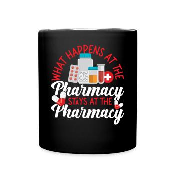 Pharmacy Tech Technician - Tasse einfarbig - Schwarz - Vorne
