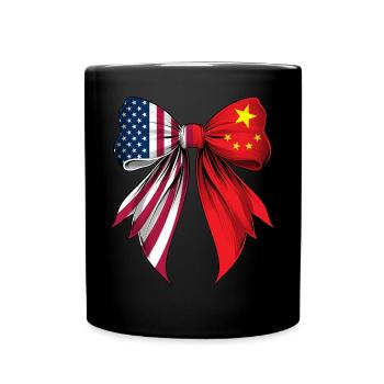 Coquette Arc Chine Racines Héritage Chinois - Mug uni - noir - Devant