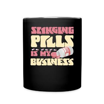 Pharmacy Tech Technician - Full Colour Mug - black - Front