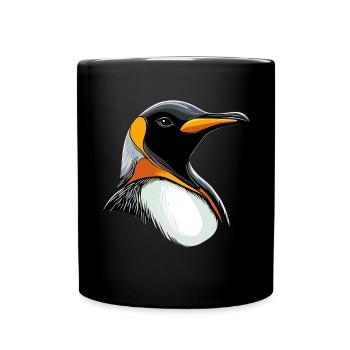 Pinguin Kaiserpinguin Zwergpinguin Süße Pinguine - Tasse einfarbig - Schwarz - Vorne