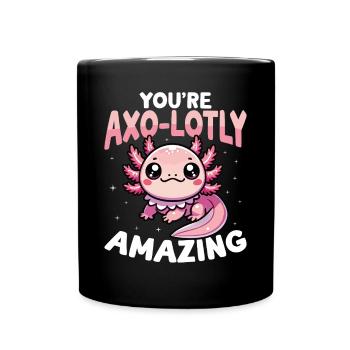 Vous êtes Axo-Lotly Incroyable Mignon Axolotl - Mug uni - noir - Devant