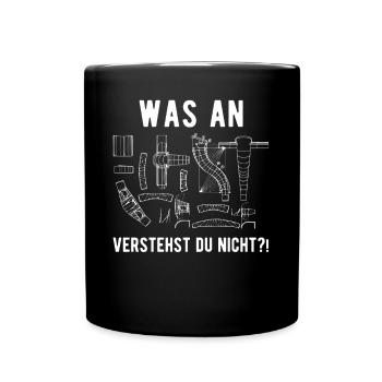 Spengler Klempner Dachdecker Flaschner - Tasse einfarbig - Schwarz - Vorne