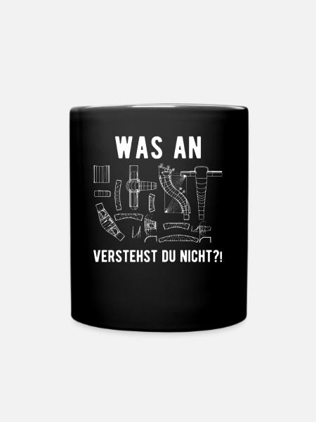 Spengler Klempner Dachdecker Flaschner - Tasse einfarbig - Schwarz
