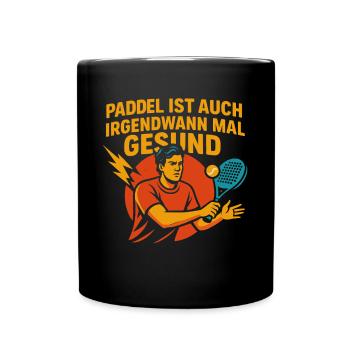 Motivation de conception d’entraînement de padel - Mug uni - noir - Devant