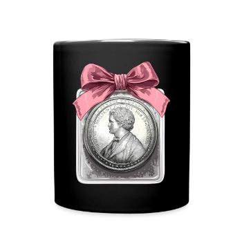 Coquette Bow Münzsammeln Münzsammler - Tasse einfarbig - Schwarz - Vorne
