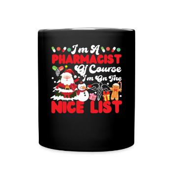 Pharmacy Tech Technician - Full Colour Mug - black - Front