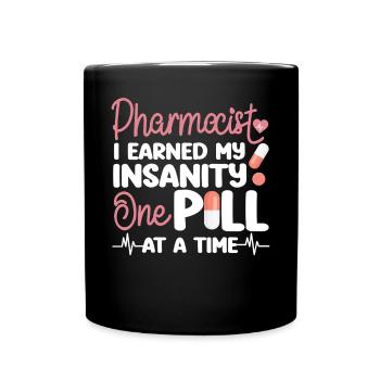 Technicien en pharmacie - Mug uni - noir - Devant