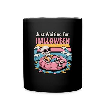 Waiting for Halloween Vibes - Full Colour Mug - black - Front