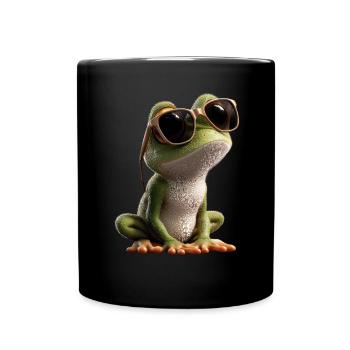 Grenouille Petit Crapaud Grenouille Grenouille Prince Grenouilles - Mug uni - noir - Devant