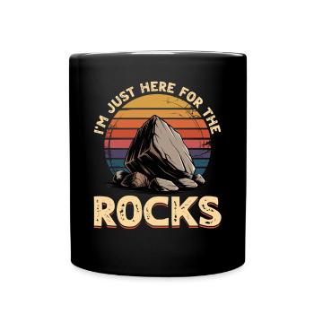 Rocks Geode Hunter Rock Collector Geology - Full Colour Mug - black - Front