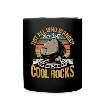 Rocks Geode Hunter Rock Collector Geology - Full Colour Mug - black - Front