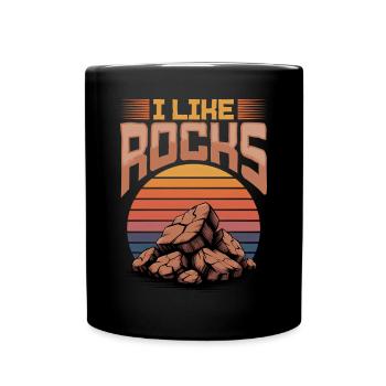 Rocks Geode Hunter Rock Collector Geology - Full Colour Mug - black - Front
