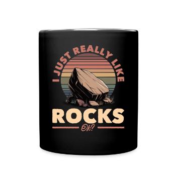 Rocks Geode Hunter Rock Collector Geology - Full Colour Mug - black - Front