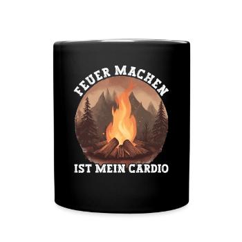 Équipement de bushcrafting Outdoor Survival - Mug uni - noir - Devant