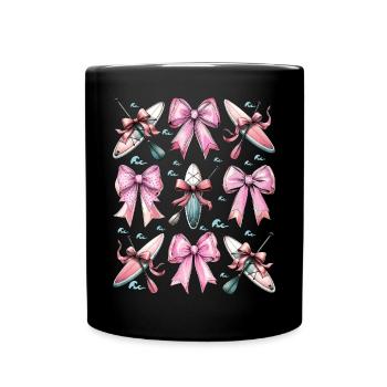 Coquette Bow Stand Up Paddling SUP Boat Paddle - Full Colour Mug - black - Front