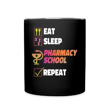 Technicien en pharmacie - Mug uni - noir - Devant