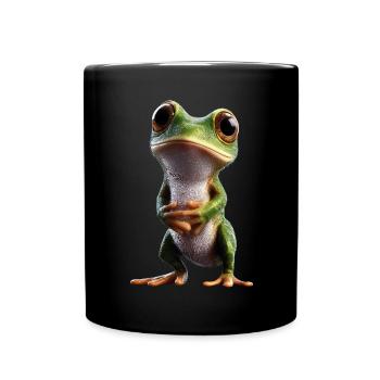 Grenouille Petit Crapaud Grenouille Grenouille Prince Grenouilles - Mug uni - noir - Devant
