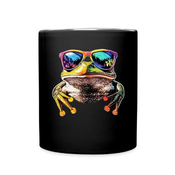 Grenouille Petit Crapaud Grenouille Grenouille Prince Grenouilles - Mug uni - noir - Devant