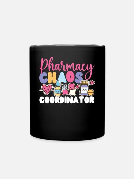Pharmacy Tech Technician - Tasse einfarbig - Schwarz
