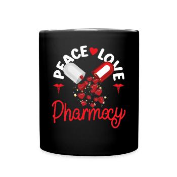 Pharmacy Tech Technician - Tasse einfarbig - Schwarz - Vorne