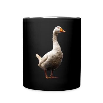 Gans Süße Gänseküken Gans Küken Ente Kleine Gänse - Tasse einfarbig - Schwarz - Vorne